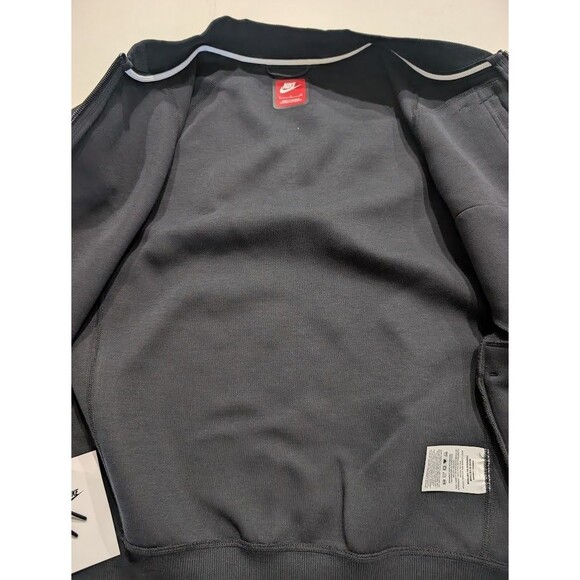 Nike Sportswear Tech Fleece Bomber Full Zip Jacket Black FB8008-010 Men's Small - Picture 9 of 12